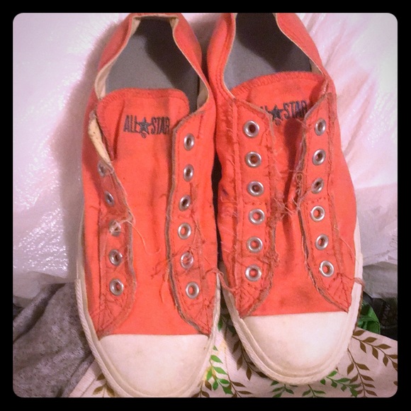 peach converse womens